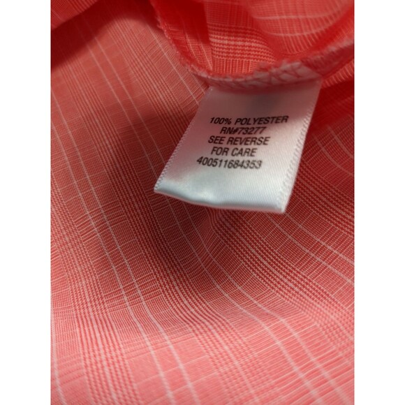 Croft & Barrow Easy Care Men’s Size XXL Button Down Shirt Textured Peach - Picture 9 of 11